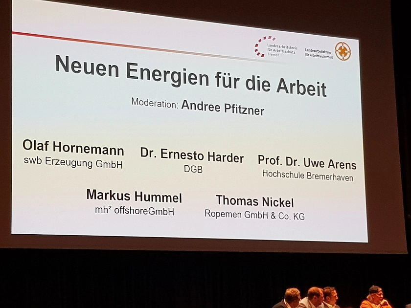 Podium Teilnehmende am Vormittag